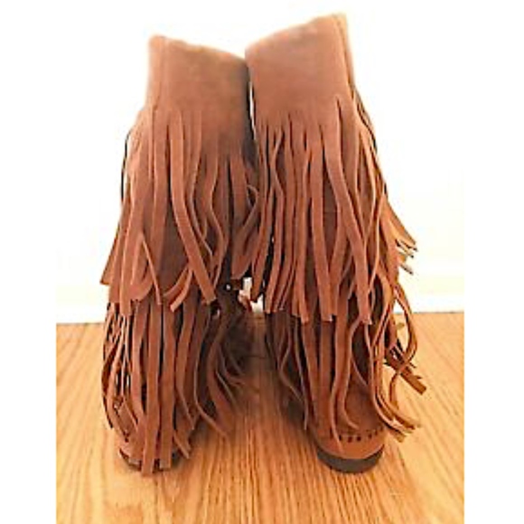 Rampage Women’s Boots Suede Fringes Bohemian 6.5M - Picture 7 of 8